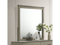 Joanna Weathered Gray Mirror - Ornate Home