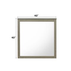 Joanna Weathered Gray Mirror - Ornate Home