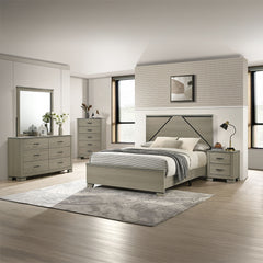 Joanna Weathered Gray Mirror - Ornate Home