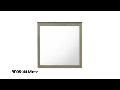 Joanna Weathered Gray Mirror - Ornate Home
