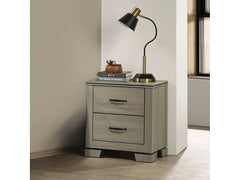 Joanna Weathered Gray Nightstand - Ornate Home