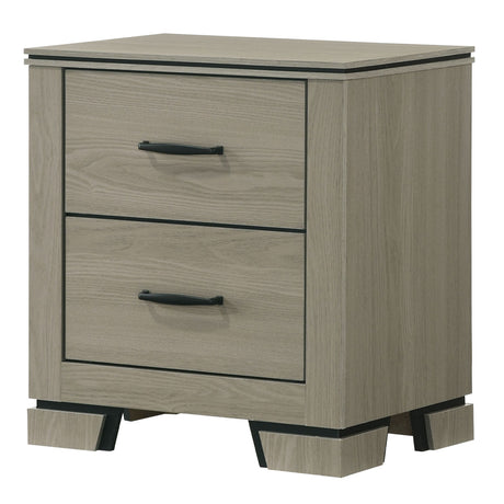 Joanna Weathered Gray Nightstand - Ornate Home