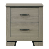 Joanna Weathered Gray Nightstand - Ornate Home