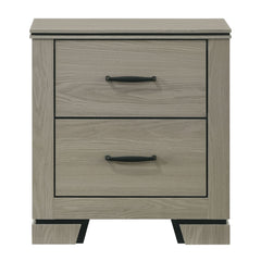 Joanna Weathered Gray Nightstand - Ornate Home