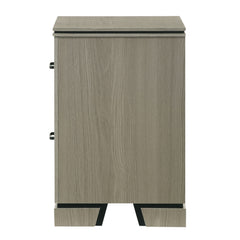 Joanna Weathered Gray Nightstand - Ornate Home
