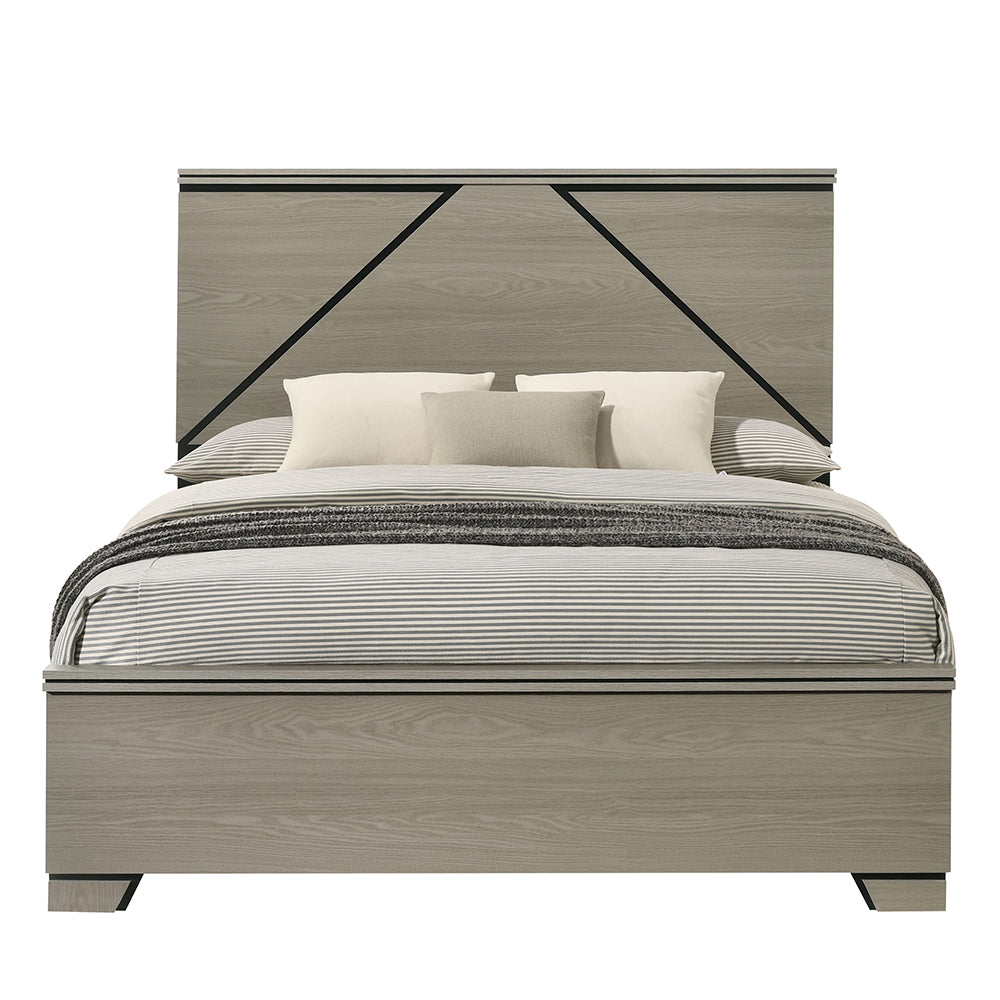 Joanna Weathered Gray Queen Bed - Ornate Home
