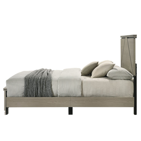 Joanna Weathered Gray Queen Bed - Ornate Home