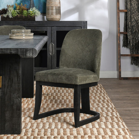 Jocelyn Herb Green Upholstered Dining Chair - Ornate Home