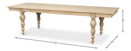 Jocelyn Natural Rectangle Dining Table - Ornate Home