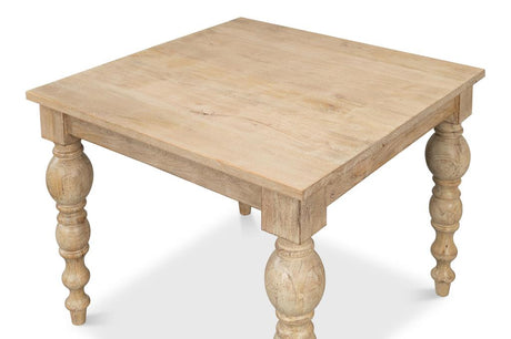 Jocelyn Natural Square Dining Table - Ornate Home