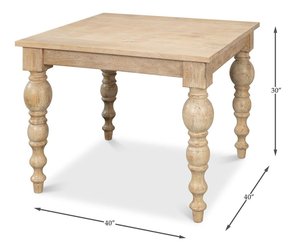 Jocelyn Natural Square Dining Table - Ornate Home