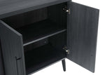 Jodie Accent Cabinet in Charcoal Grey - Ornate Home