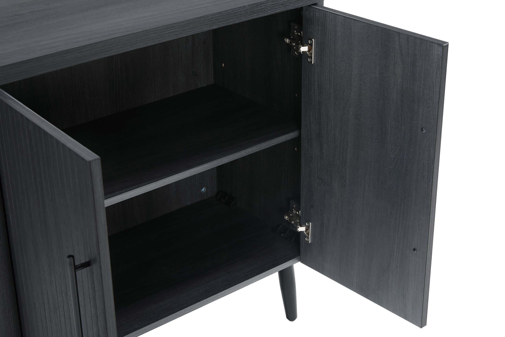 Jodie Accent Cabinet in Charcoal Grey - Ornate Home