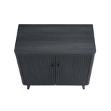 Jodie Accent Cabinet in Charcoal Grey - Ornate Home