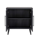 Jodie Accent Cabinet in Charcoal Grey - Ornate Home