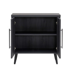 Jodie Accent Cabinet in Charcoal Grey - Ornate Home