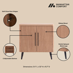 Jodie Accent Cabinet in Maple - Ornate Home