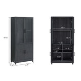 Jodie Bookcase in Charcoal Grey (set of 2) - Ornate Home