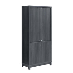 Jodie Bookcase in Charcoal Grey (set of 2) - Ornate Home