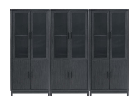 Jodie Bookcase in Charcoal Grey (set of 3) - Ornate Home