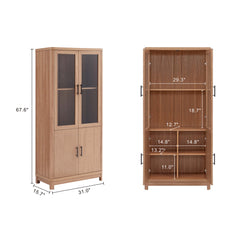 Jodie Bookcase in Maple (set of 2) - Ornate Home