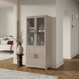 Jodie Bookcase in Whitewashed Oak - Ornate Home