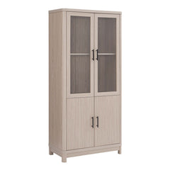 Jodie Bookcase in Whitewashed Oak (set of 3) - Ornate Home