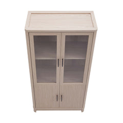Jodie Bookcase in Whitewashed Oak (set of 3) - Ornate Home