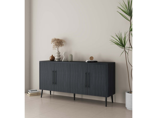 Jodie Sideboard in Charcoal Grey - Ornate Home