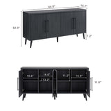 Jodie Sideboard in Charcoal Grey - Ornate Home