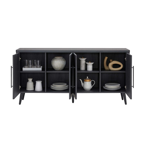 Jodie Sideboard in Charcoal Grey - Ornate Home