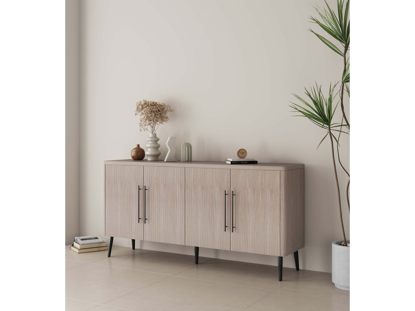 Jodie Sideboard in Whitewashed Oak - Ornate Home