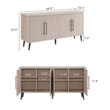 Jodie Sideboard in Whitewashed Oak - Ornate Home