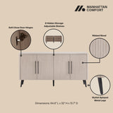 Jodie Sideboard in Whitewashed Oak - Ornate Home