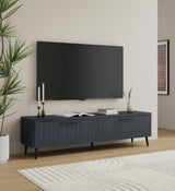 Jodie TV Stand in Charcoal Grey - Ornate Home