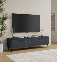 Jodie TV Stand in Charcoal Grey - Ornate Home