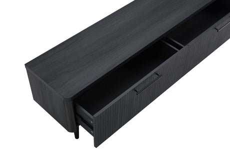 Jodie TV Stand in Charcoal Grey - Ornate Home