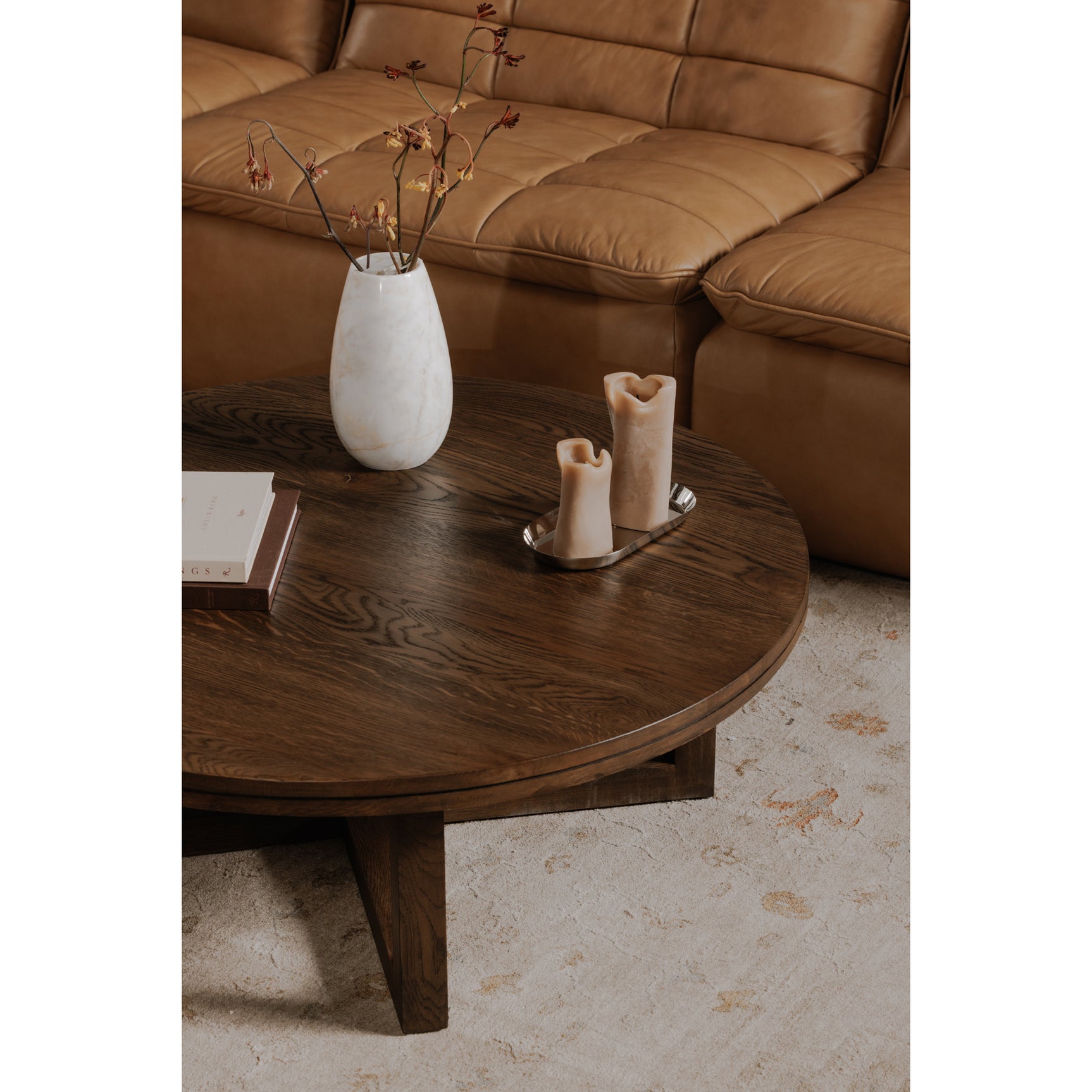 Joel Dark Brown Coffee Table - Ornate Home