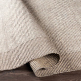 Joelle Beige Grid Wool Rug - Ornate Home