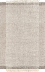 Joelle Beige Grid Wool Rug - Ornate Home