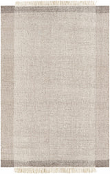 Joelle Beige Grid Wool Rug - Ornate Home