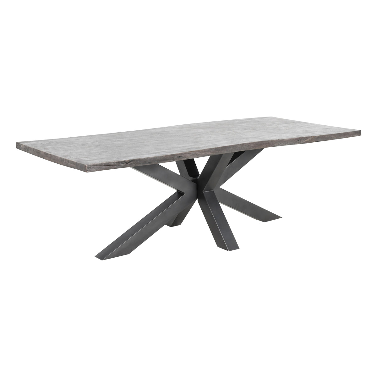 Jofran Nordic Ridge Grey 94 Dining Table w/ 6 Gibson Chairs - Ornate Home