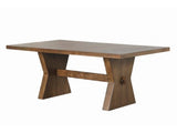 Johannes Rustic Oak Dining Table - Ornate Home
