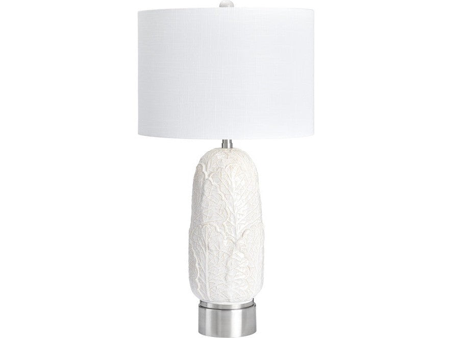 Johanson White/Silver Table Lamp - Ornate Home