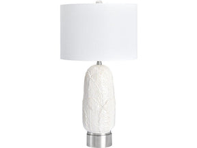 Johanson White/Silver Table Lamp - Ornate Home