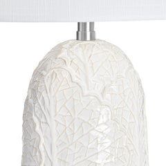 Johanson White/Silver Table Lamp - Ornate Home