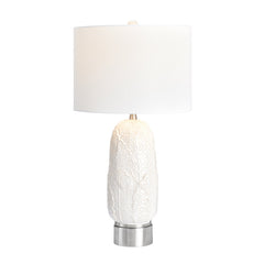 Johanson White/Silver Table Lamp - Ornate Home