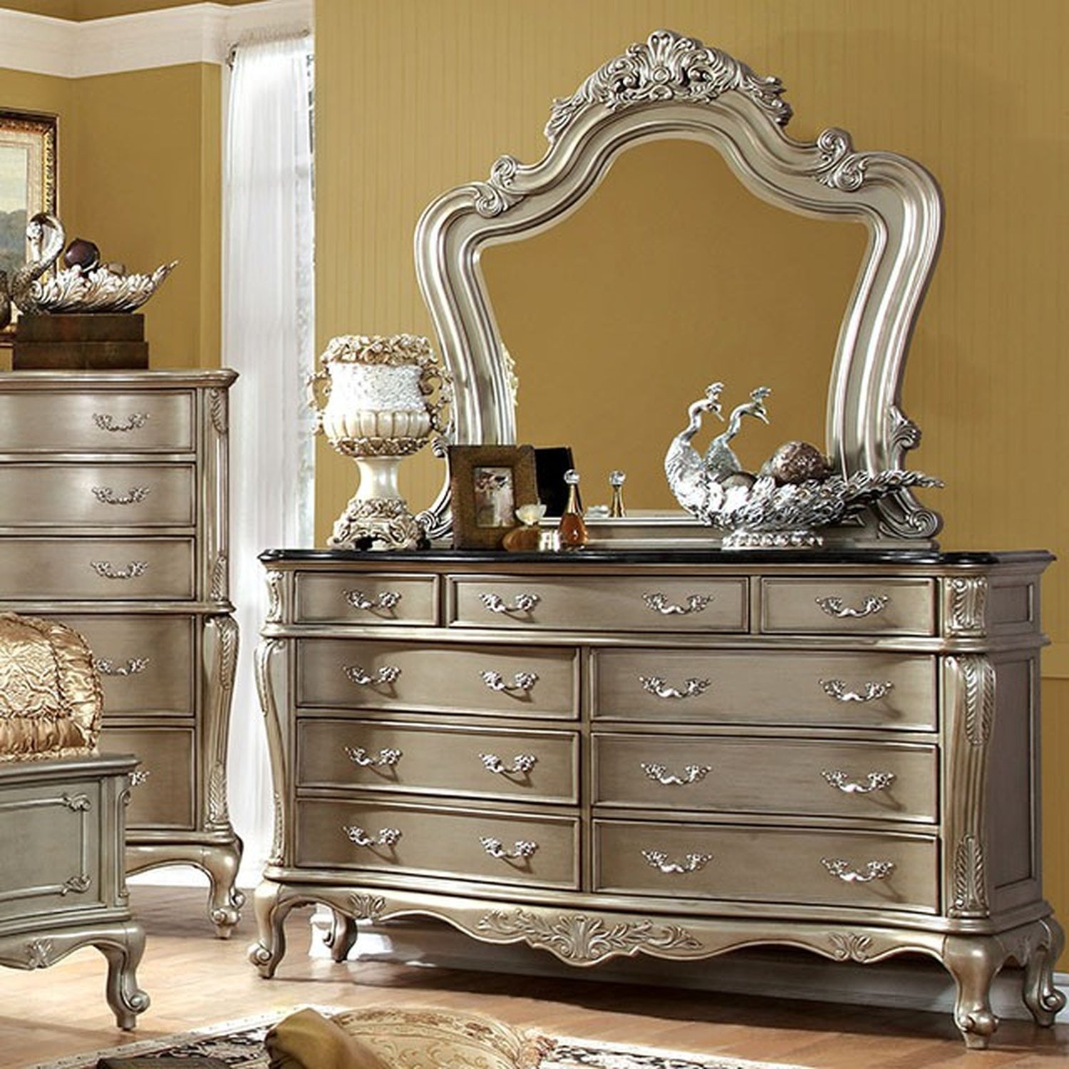 Johara Gold/Black Dresser - Ornate Home
