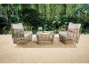 Johari Natural 3 Piece Patio Set - Ornate Home