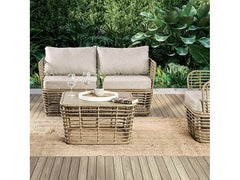 Johari Natural Outdoor Bench - Ornate Home